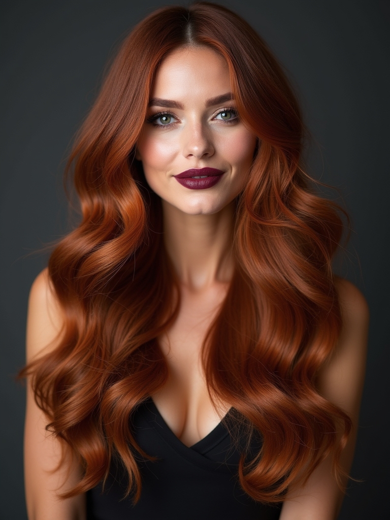 fiery captivating auburn allure