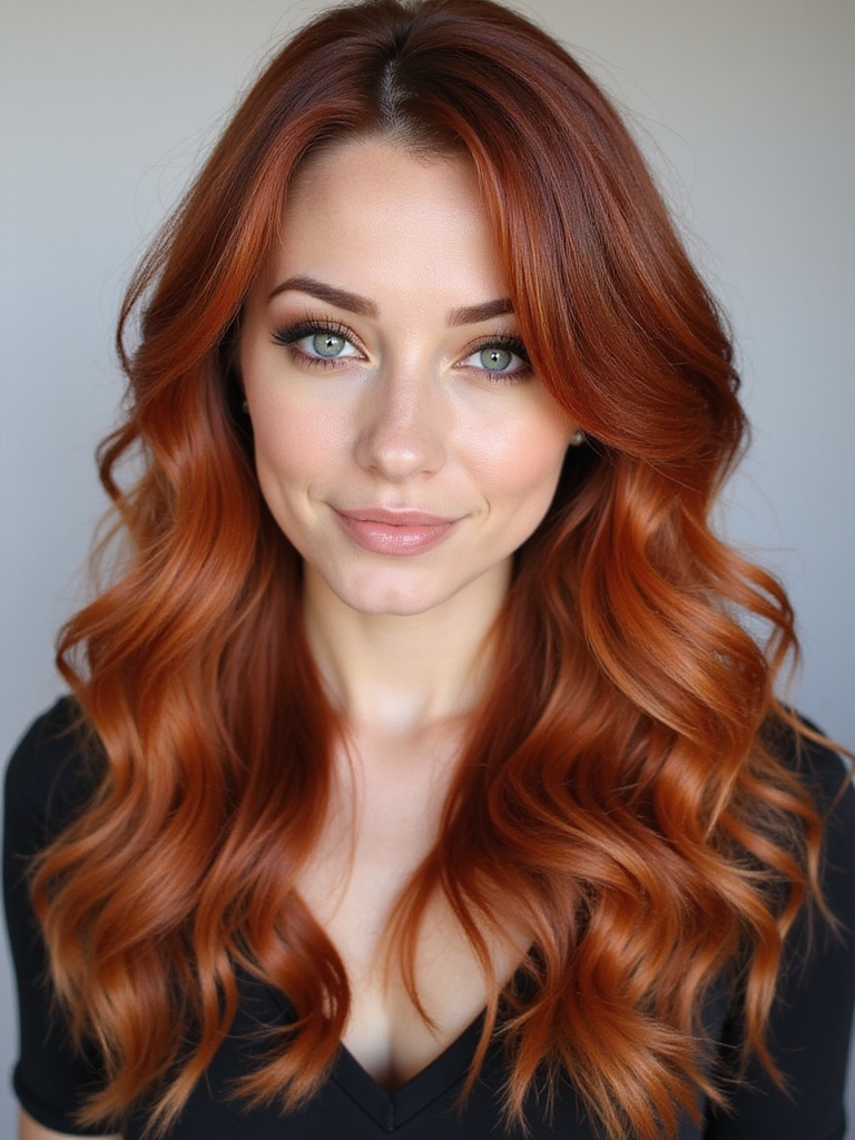 fiery copper hair transformation
