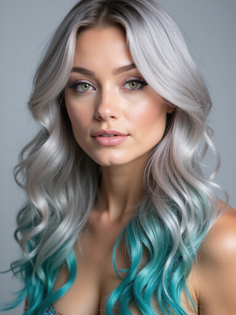 gleaming metallic silver transformation