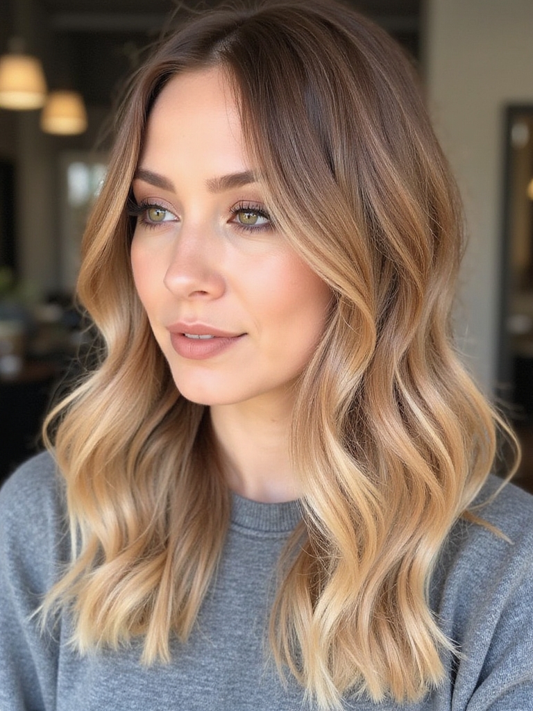 honey bronde dimensional hair color