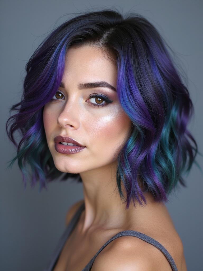 iridescent oil slick colors