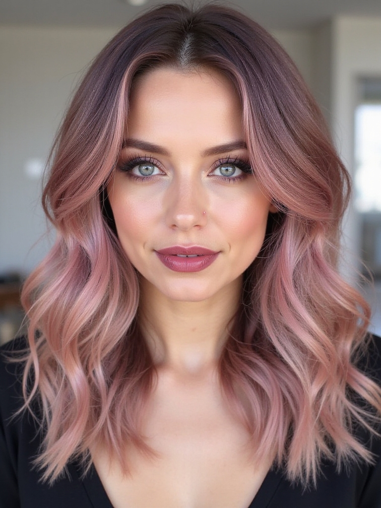 irresistible rosy pink highlights