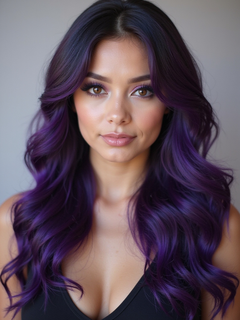 mystical luxurious deep violet