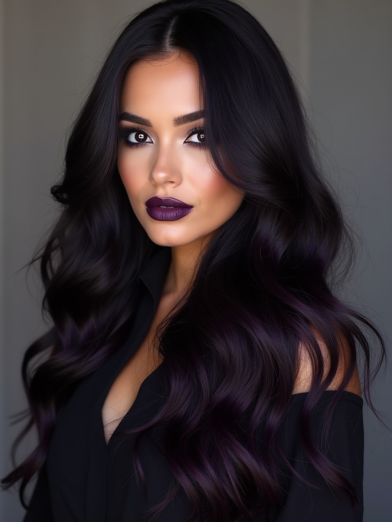 mystical purple hued tresses