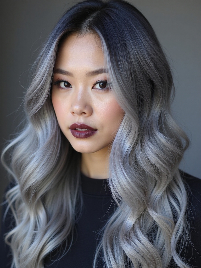 mystical steel blue strands