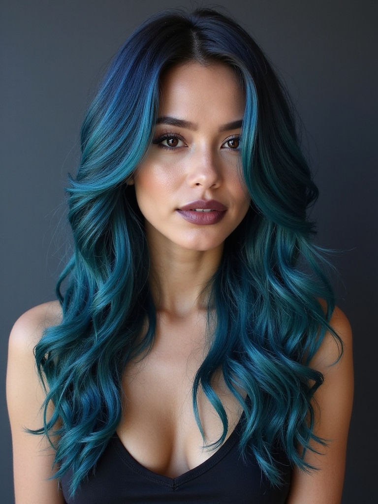 navy blue hair mystique