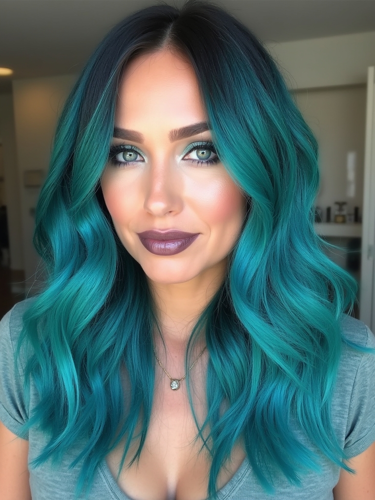 ocean inspired teal tranquility
