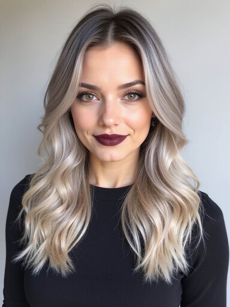 peachy warm hair glow