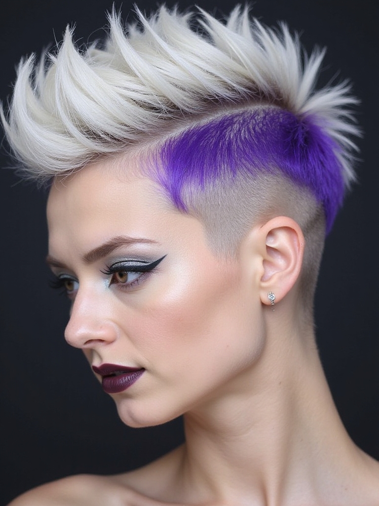 punk inspired vibrant hair colors