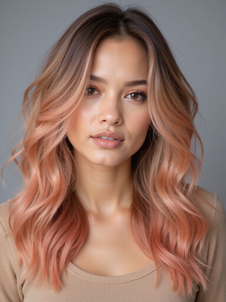 radiant coral and peach