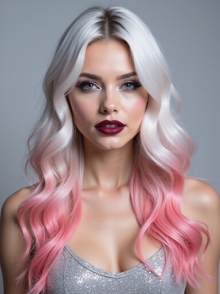 radiant silver hair elegance