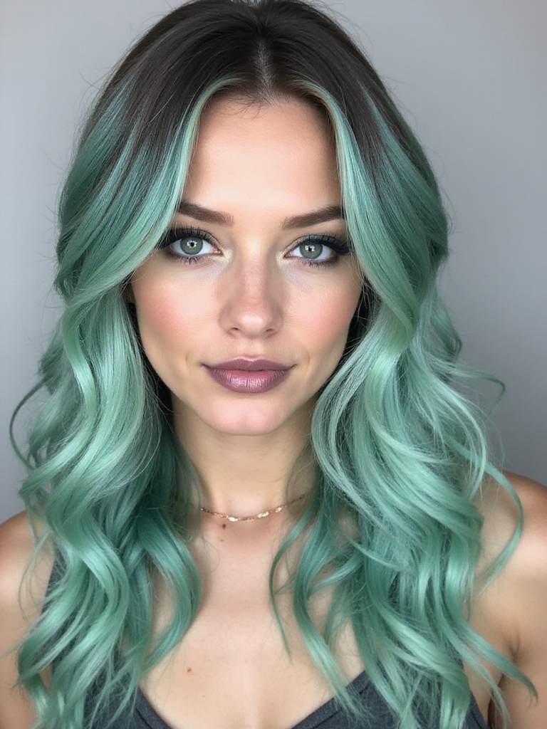 refreshing mint green accents