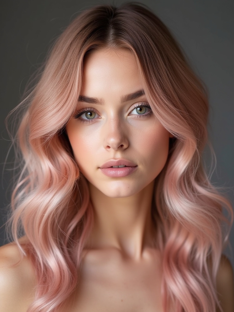 rose gold luxurious sheen