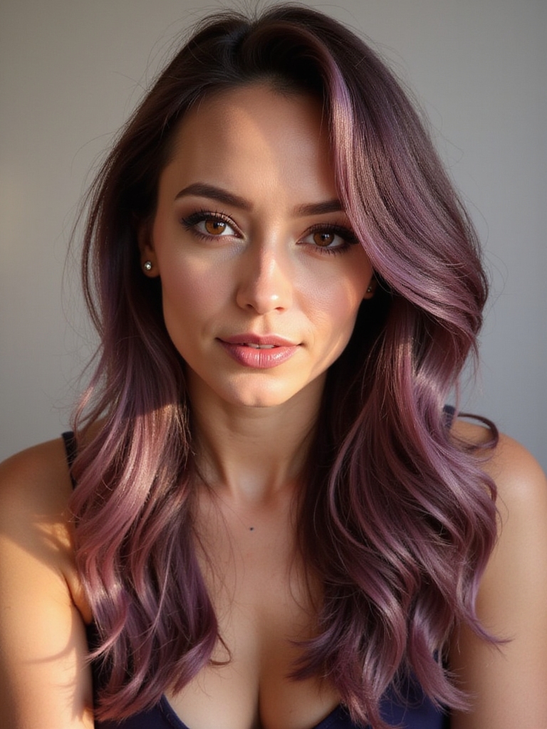 seasonal plum hair inspiration