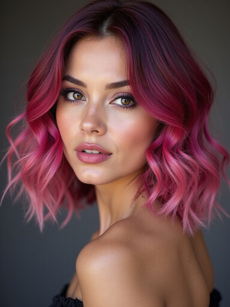seasonal raspberry hair hues