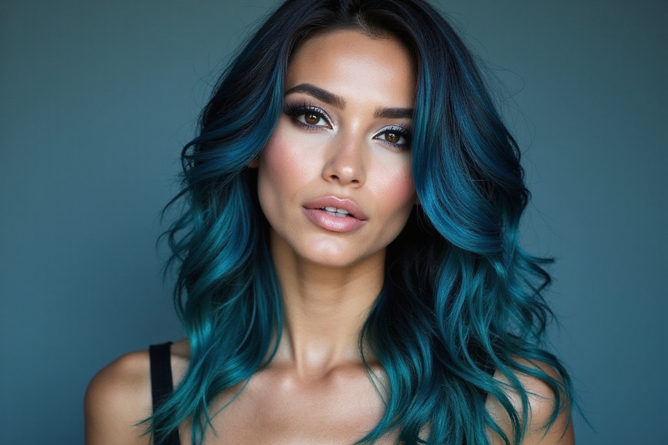 shades of dark blue