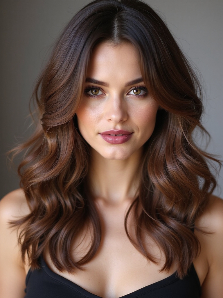 sophisticated haircuts for brunettes