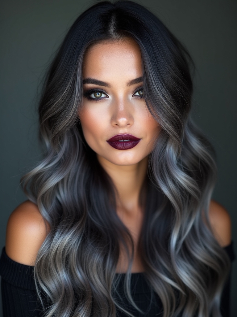 sophisticated smoky hair colors