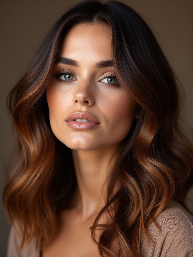 spicy warm brown hues