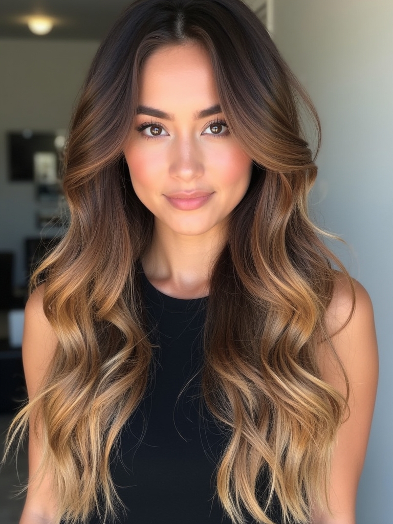 sun kissed balayage elegance