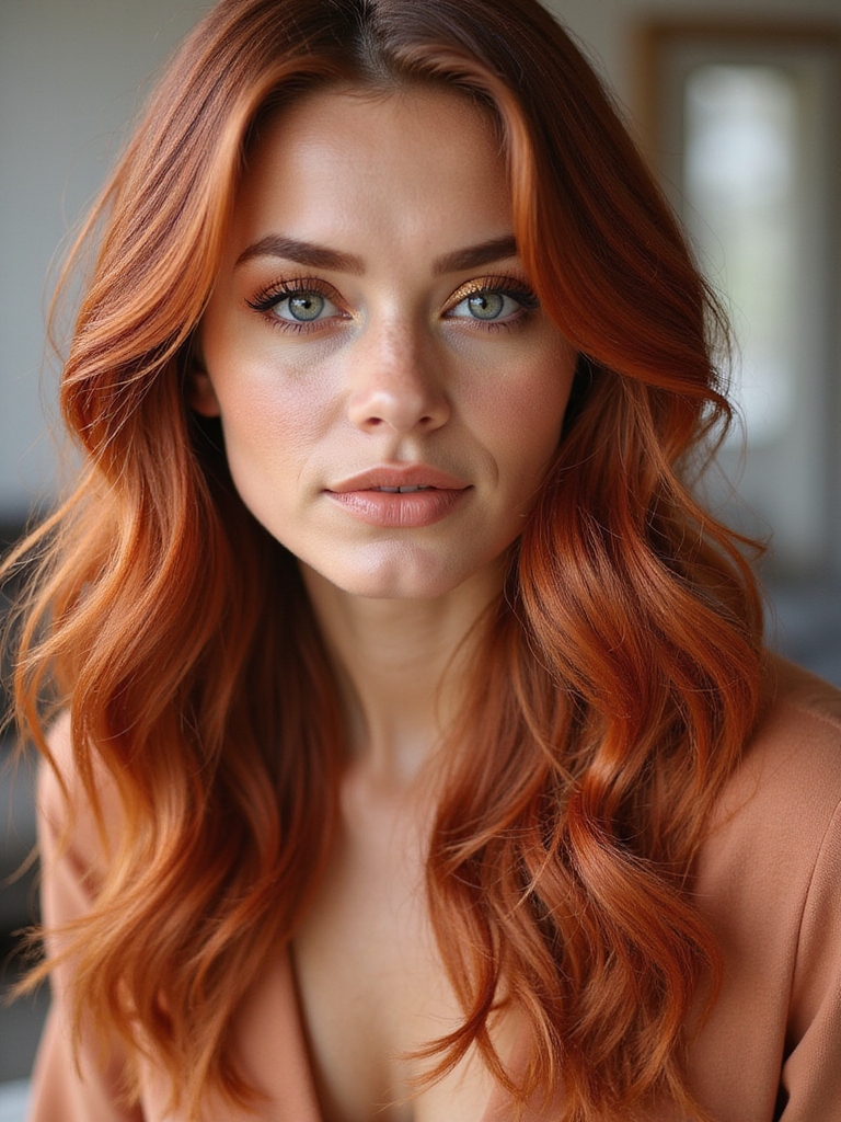 sun kissed copper gold elegance