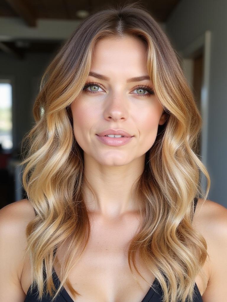 sunkissed hair with radiance