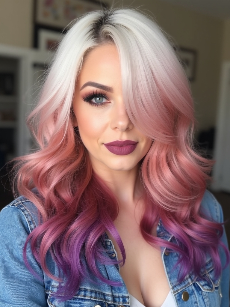 vibrant creative hair expression