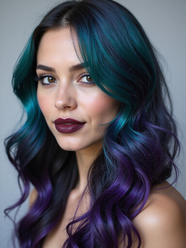 vibrant hair color transformations