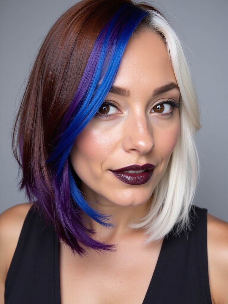 vibrant hidden hair colors