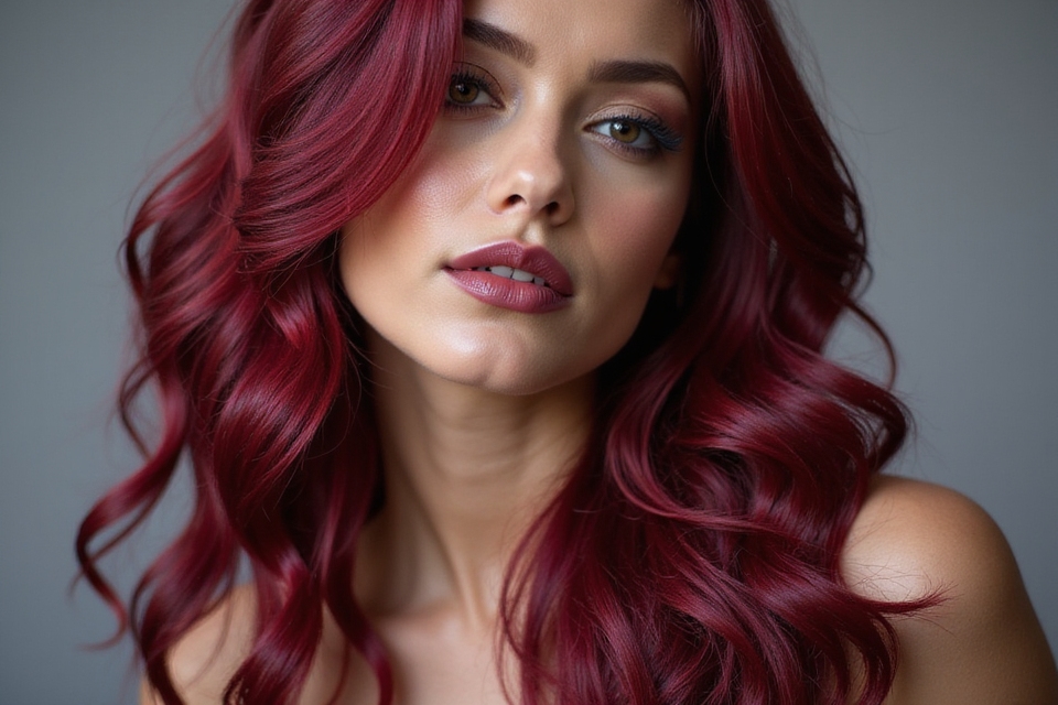 vibrant raspberry hair shades
