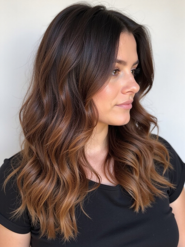 vibrant warmth in brunette