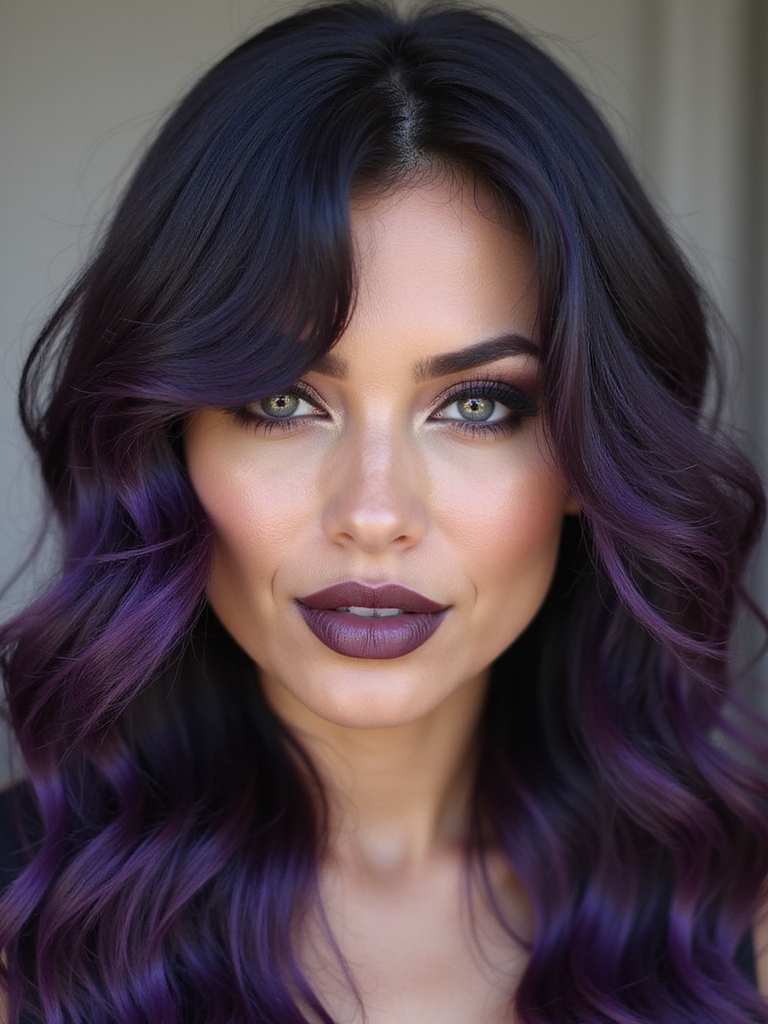 violet black cosmic elegance
