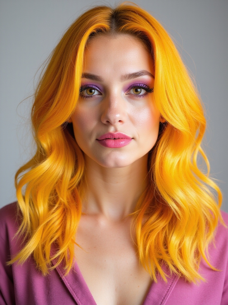 vivid yellow hair shades