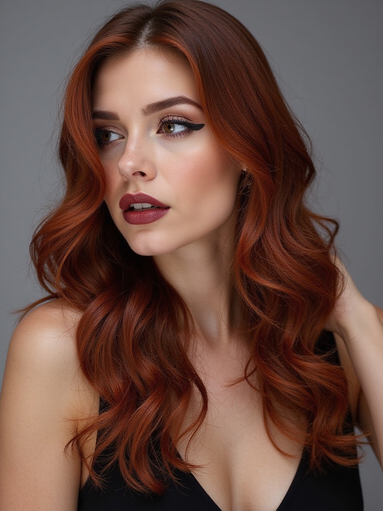 warm autumnal hair color