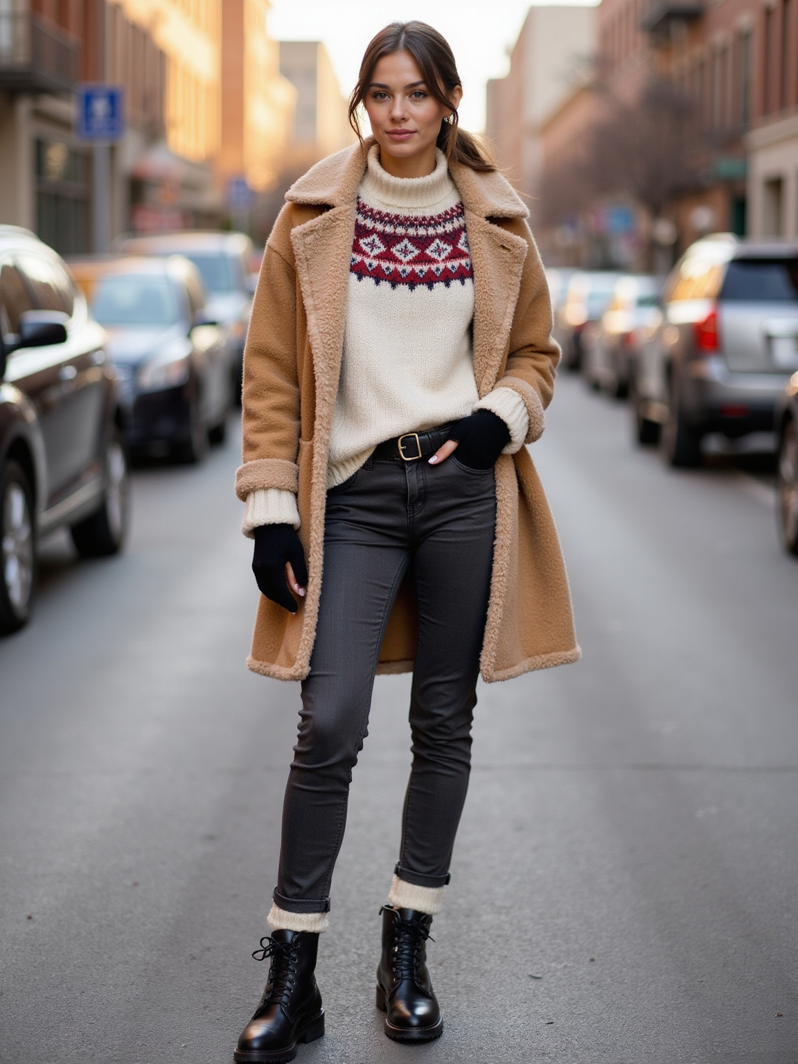 alpine fair isle urban knit