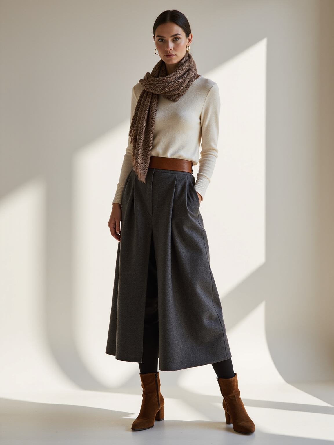 belts scarves luxurious winter hosiery