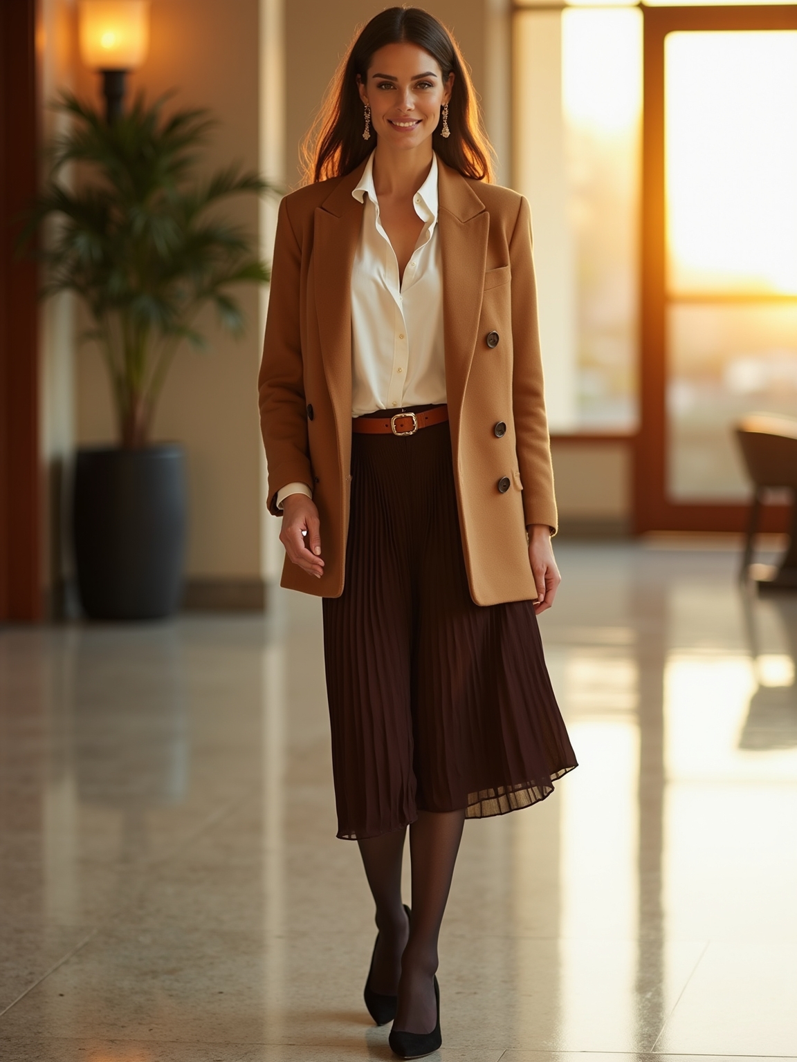 blazer heels satin shimmer
