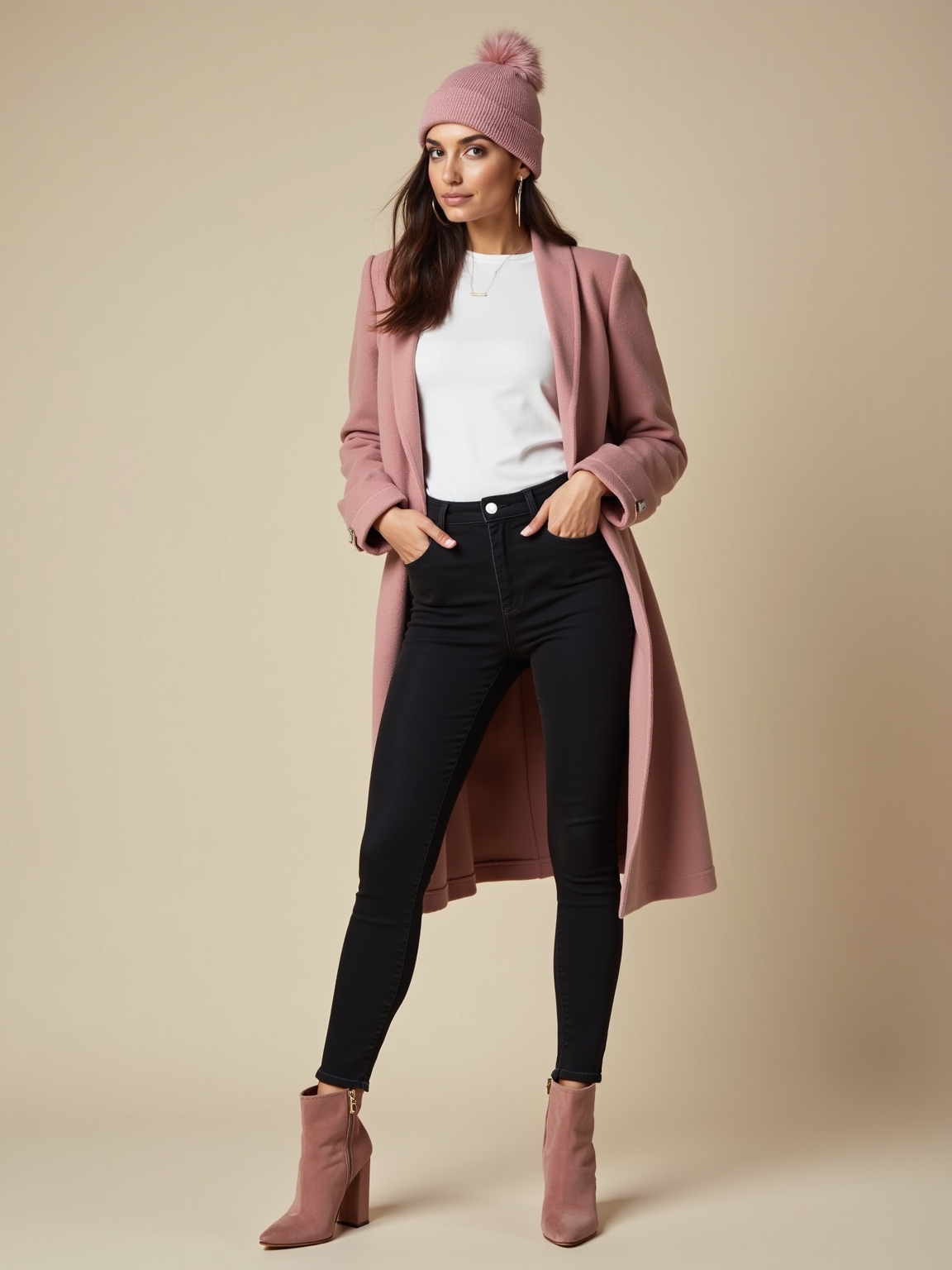 blush booties inky skinnies