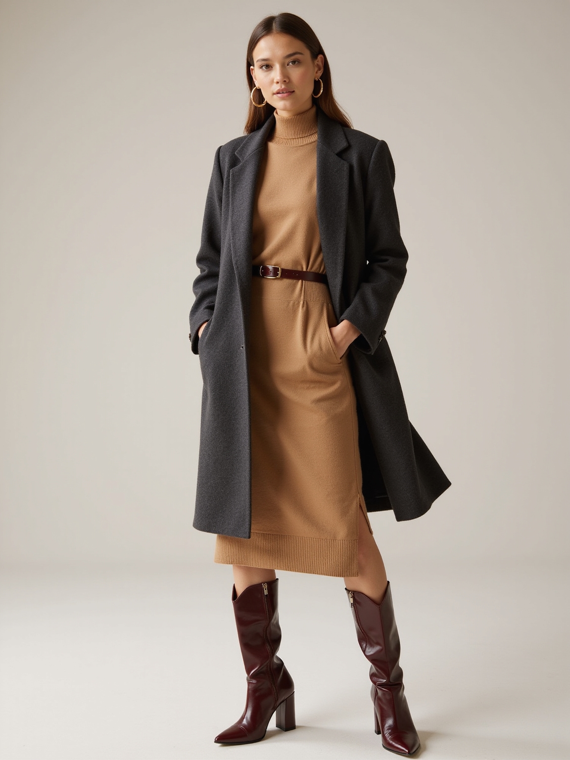 bold boots cozy knit layers