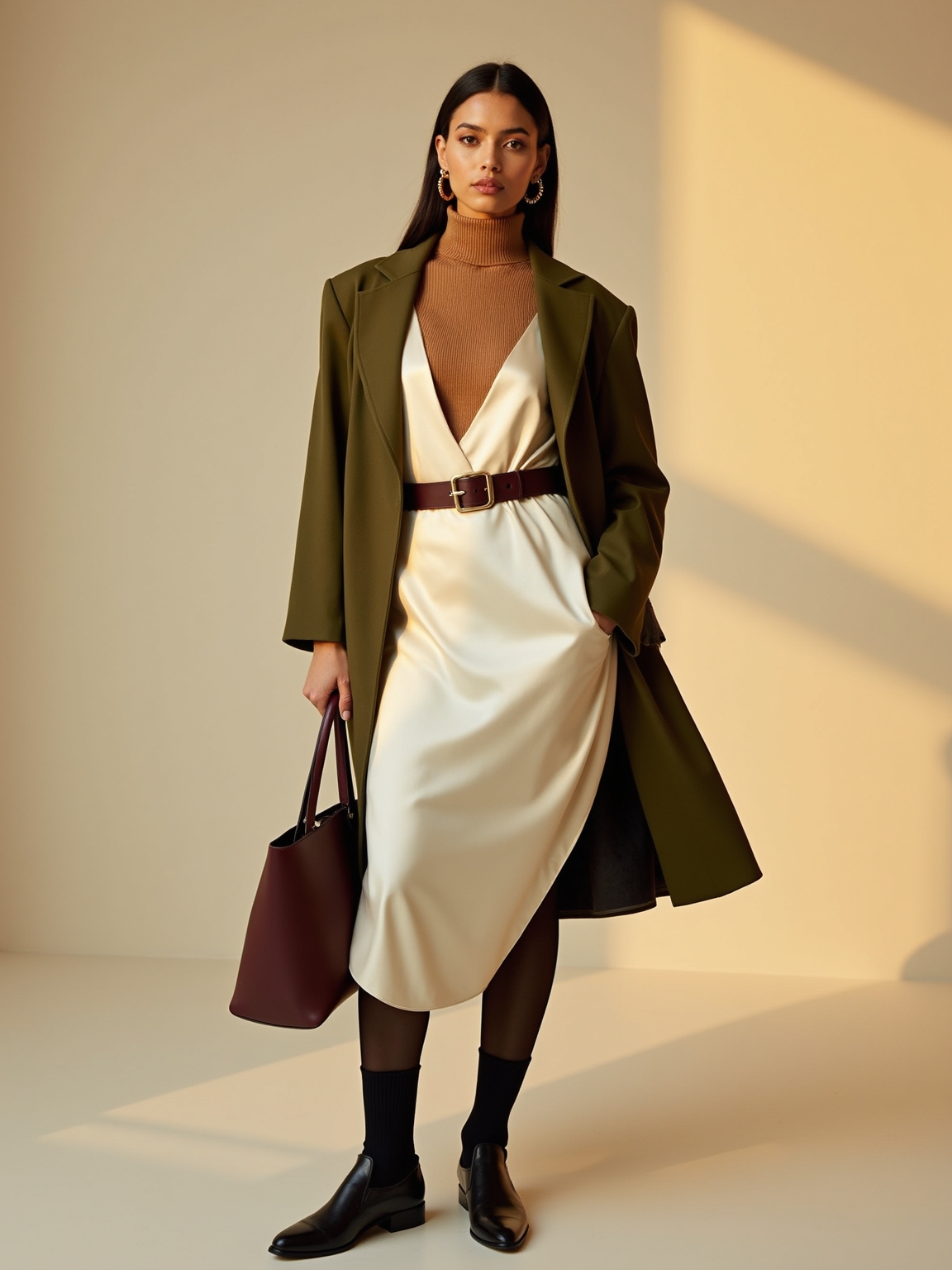 breezy dresses layered with knits