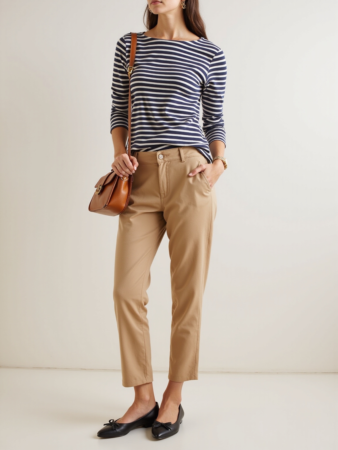 breton striped chinos and flats