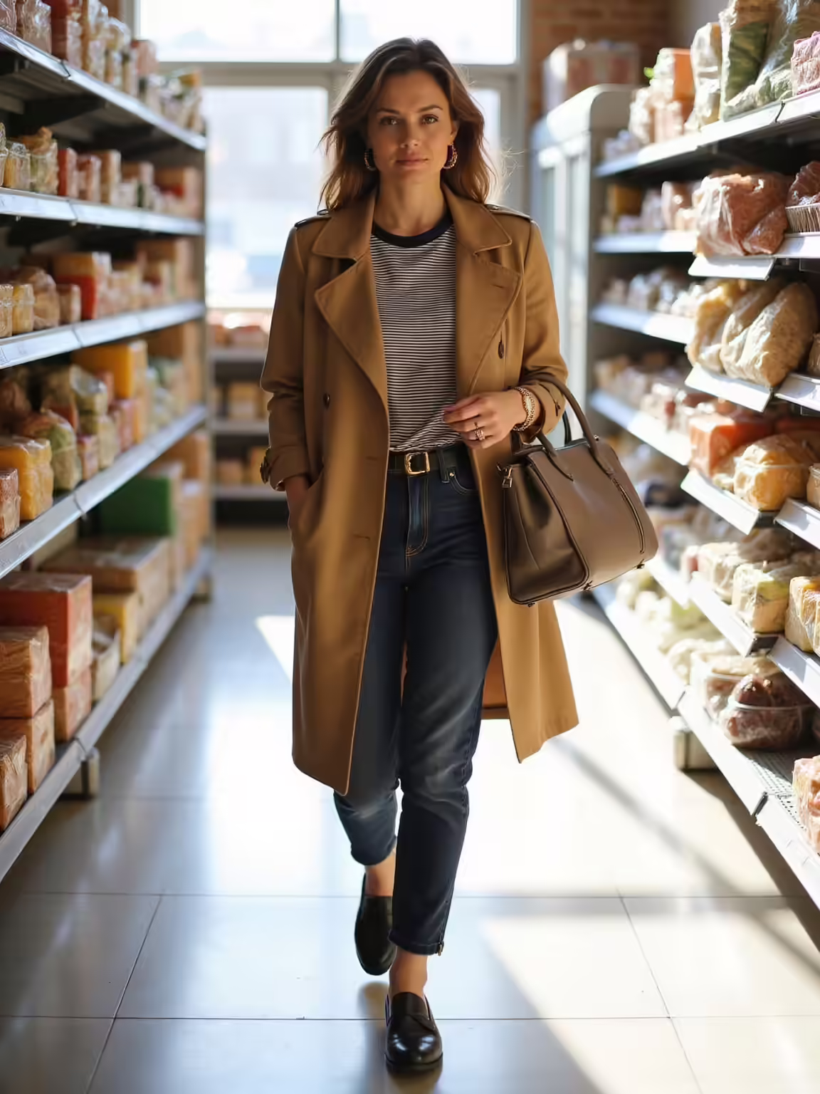 breton striped trench loafers market