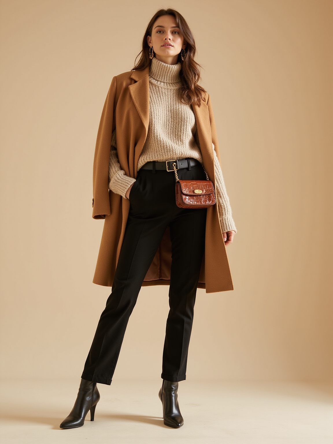 cashmere turtlenecks and cable knit