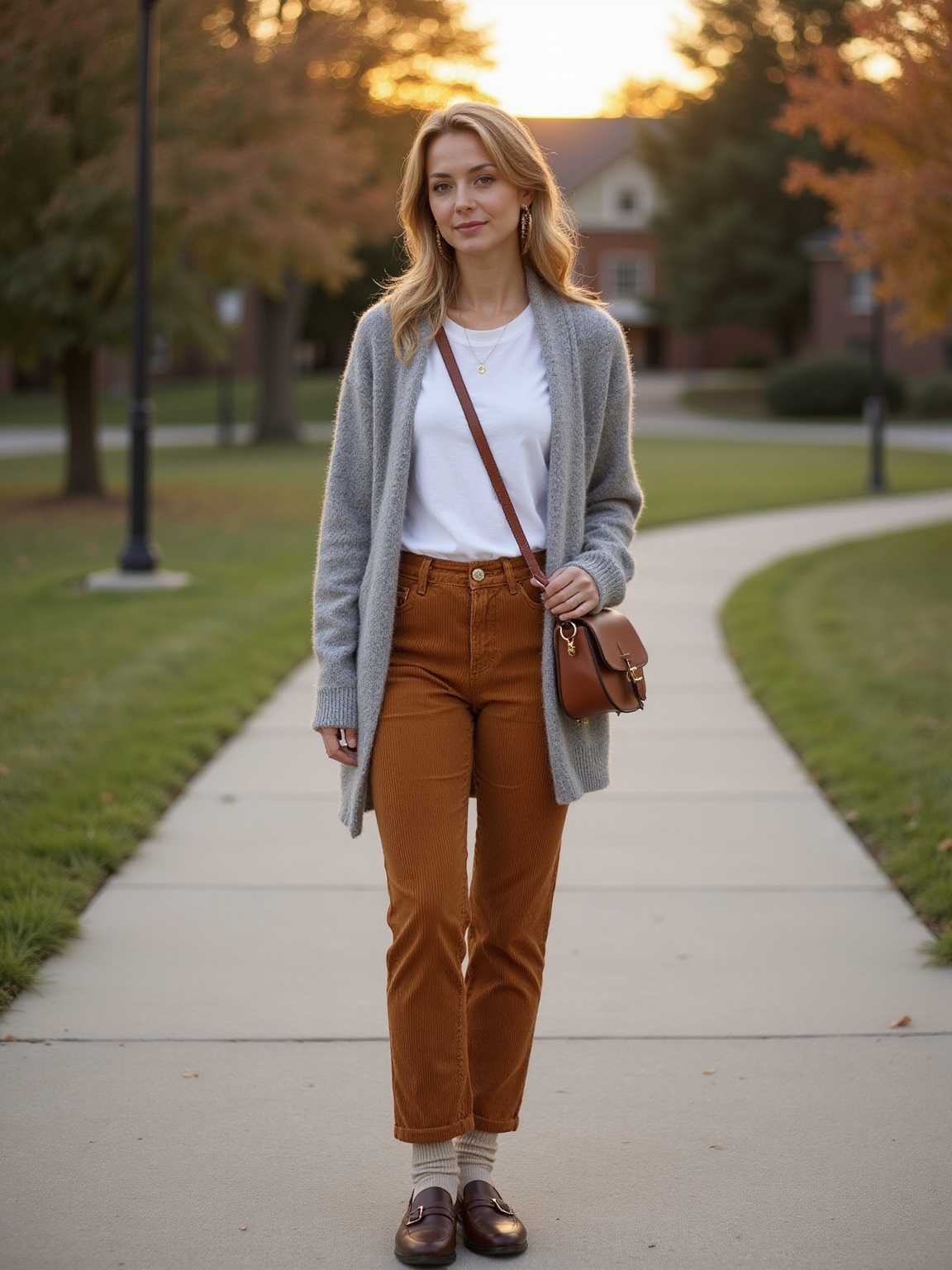 casual cozy layered fall looks