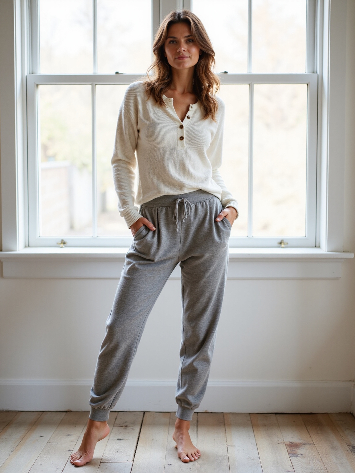 casual polished cozy cashmere combo