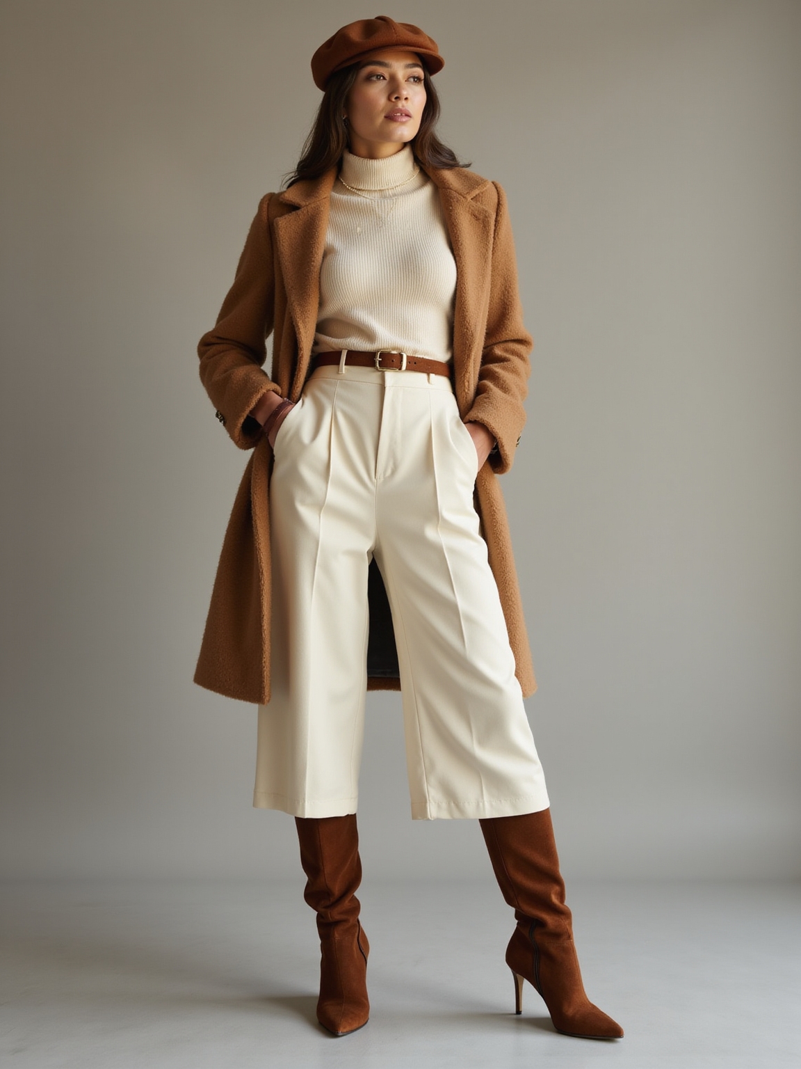 chic cozy travel winter looks