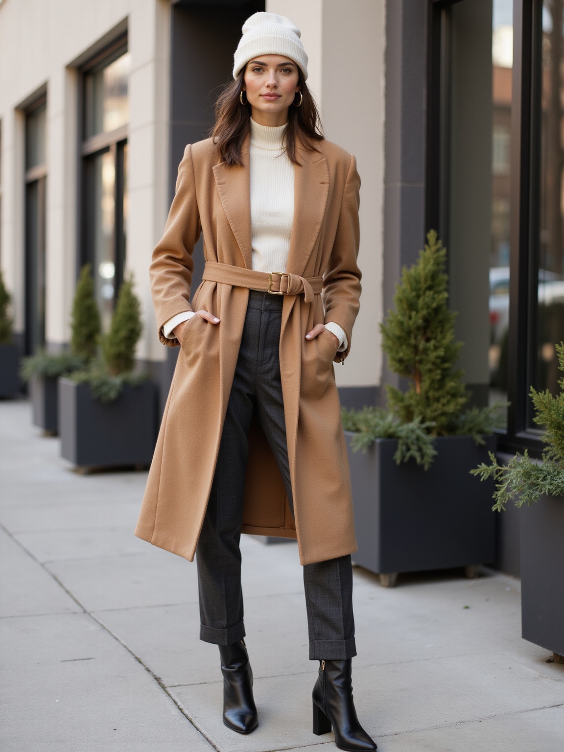 chic layered winter wardrobe