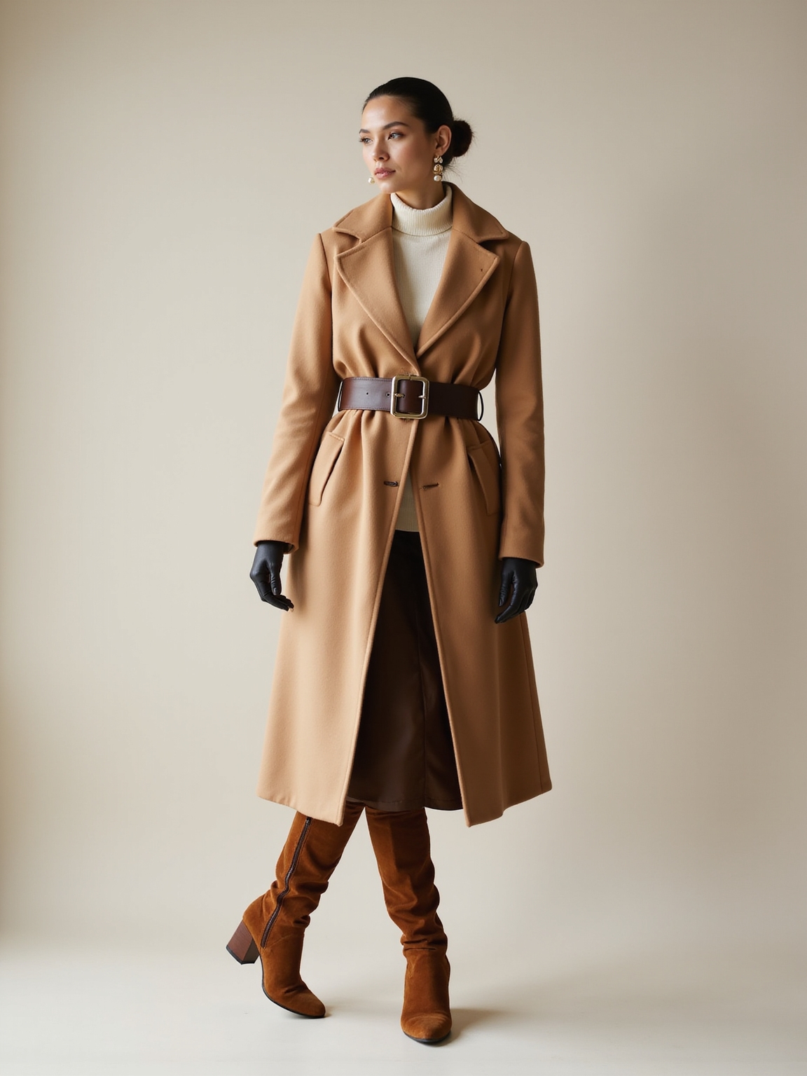 cinch layers into structured warmth