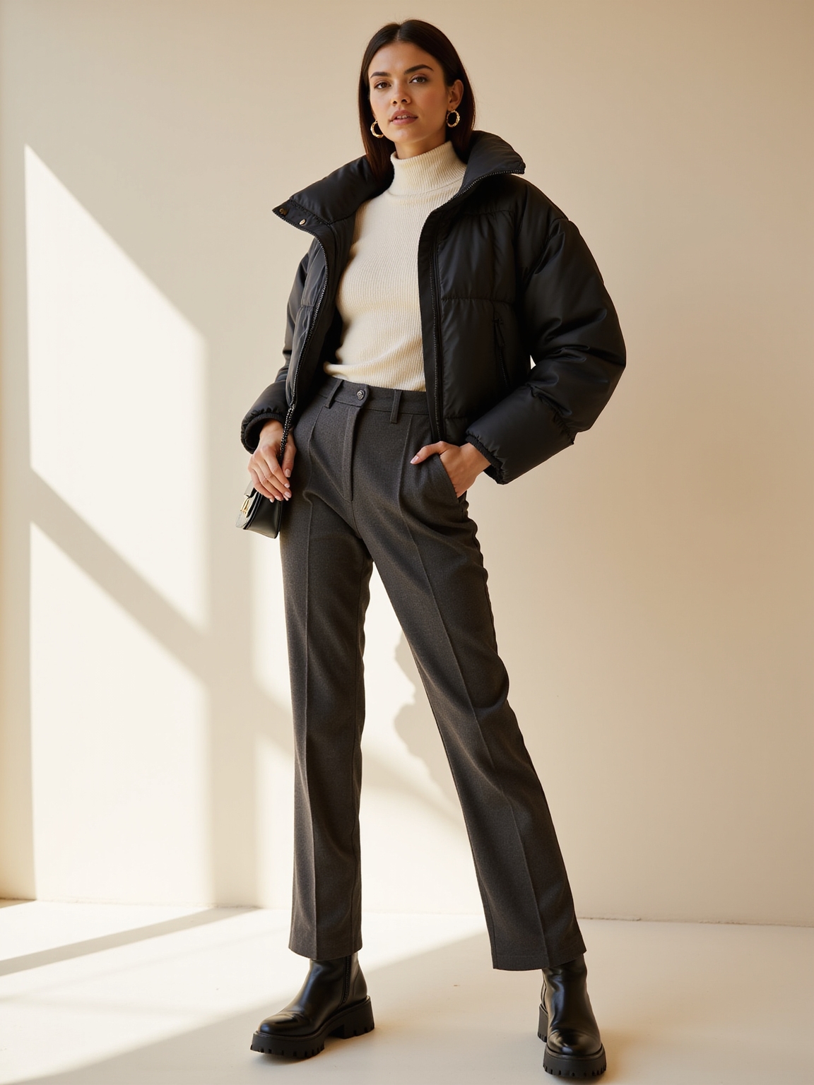 cloud puffer lug boots