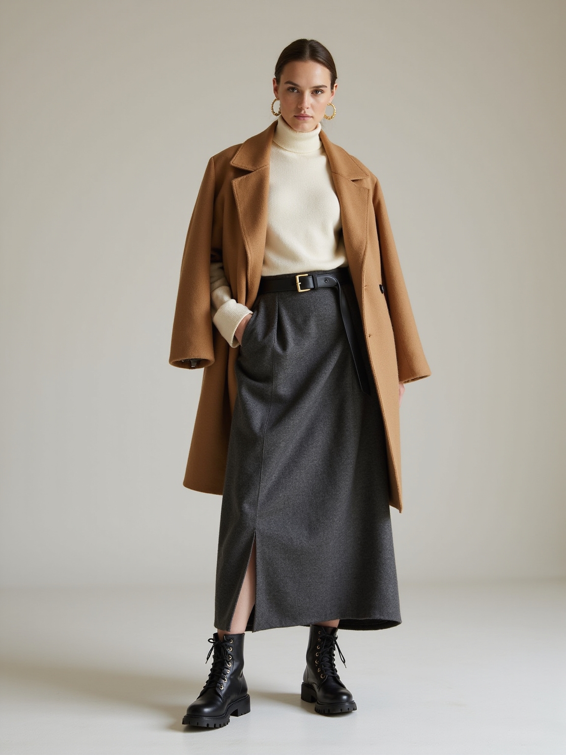 combat boots meet floaty skirts